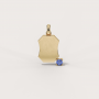 Octagon Sapphire Charm